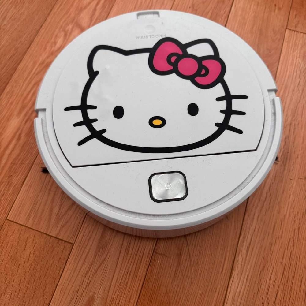 Hello Kitty White and Pink Robot Vacuum